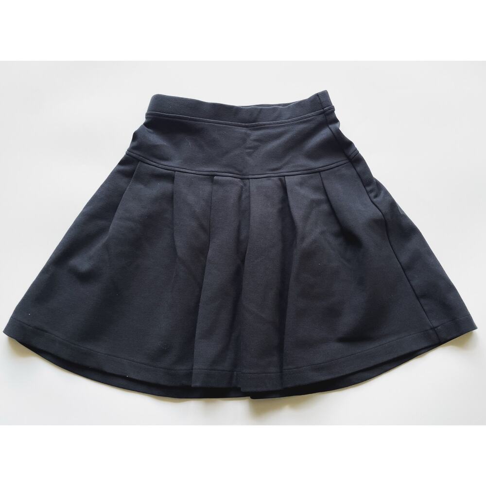 Girl's Primary High Waisted Black Tennis Skirt Size 8/9